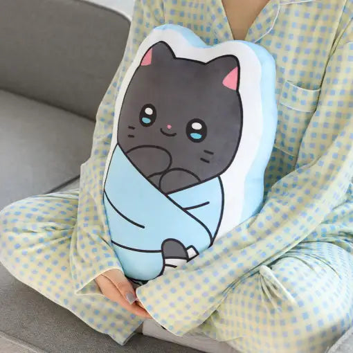 Meow Man - Burrito Flat Cushion - Webtoon Friends - Home & Living, Accessories - Harumio