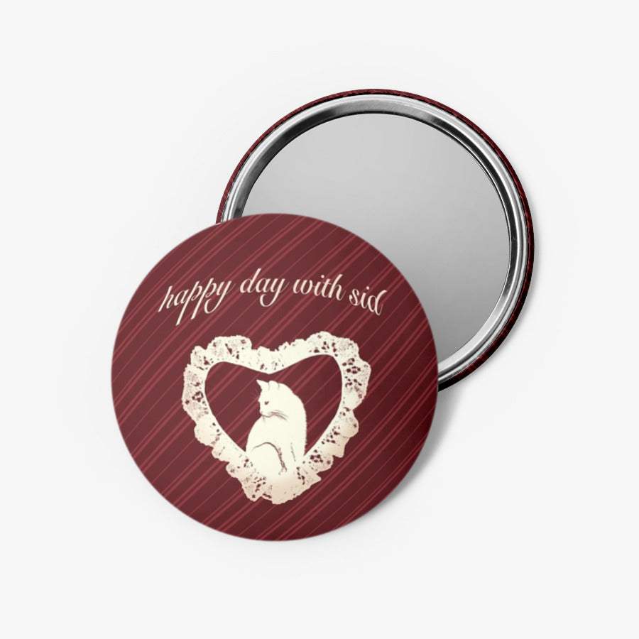 Catsid - Vintage Cat With Ribbon Mirror Button - Marpple Shop - Mirror - Harumio