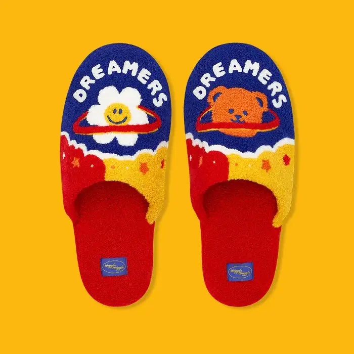 Wiggle Wiggle - Dreamers Terry Home Slippers - Wiggle Wiggle - Slipper - Harumio