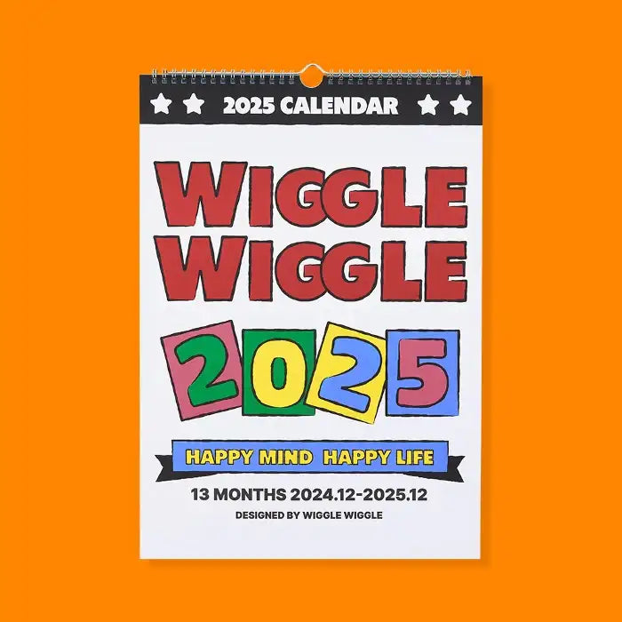 Wiggle Wiggle - 2025 Wall Calendar - Wiggle Wiggle - Calendar - Harumio