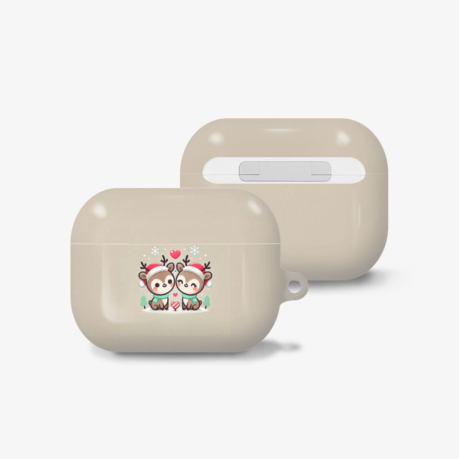 Harry's Useful Shop - Christmas Rudolph Couple AirPod Pro 1 Hard Case - Marpple Shop - AirPod Case - Harumio