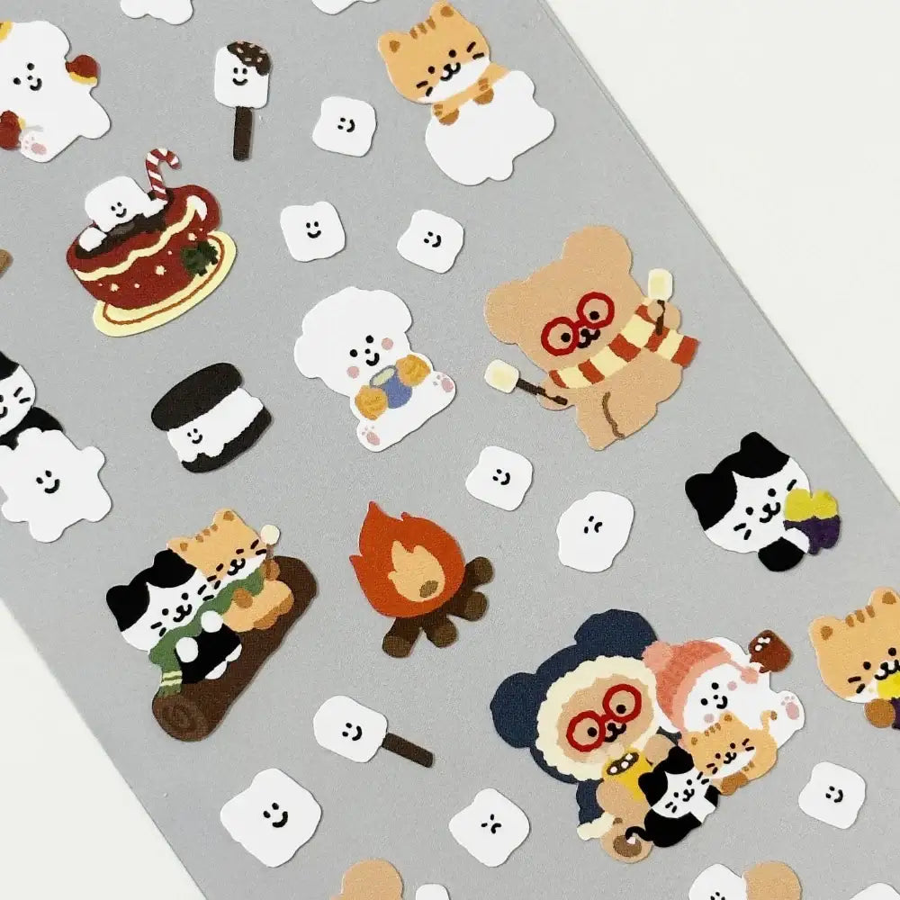 Teteum - Marshmallow Friends Sticker - Teteum - Stationary - Harumio