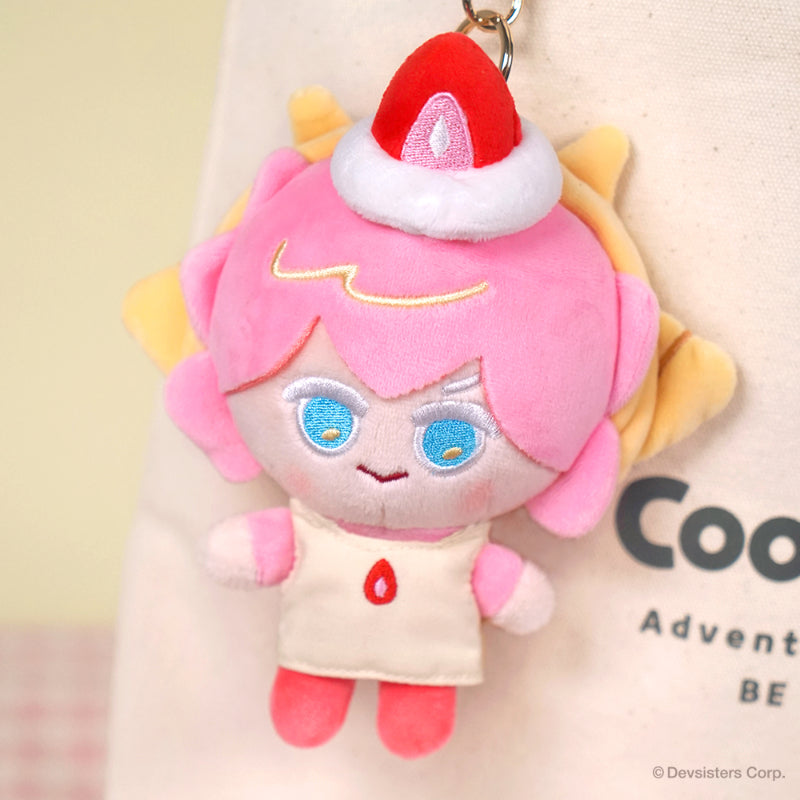 Cookie Run - Crepe Crash Strawberry Crepe Flavor Cookie Doll Keyring