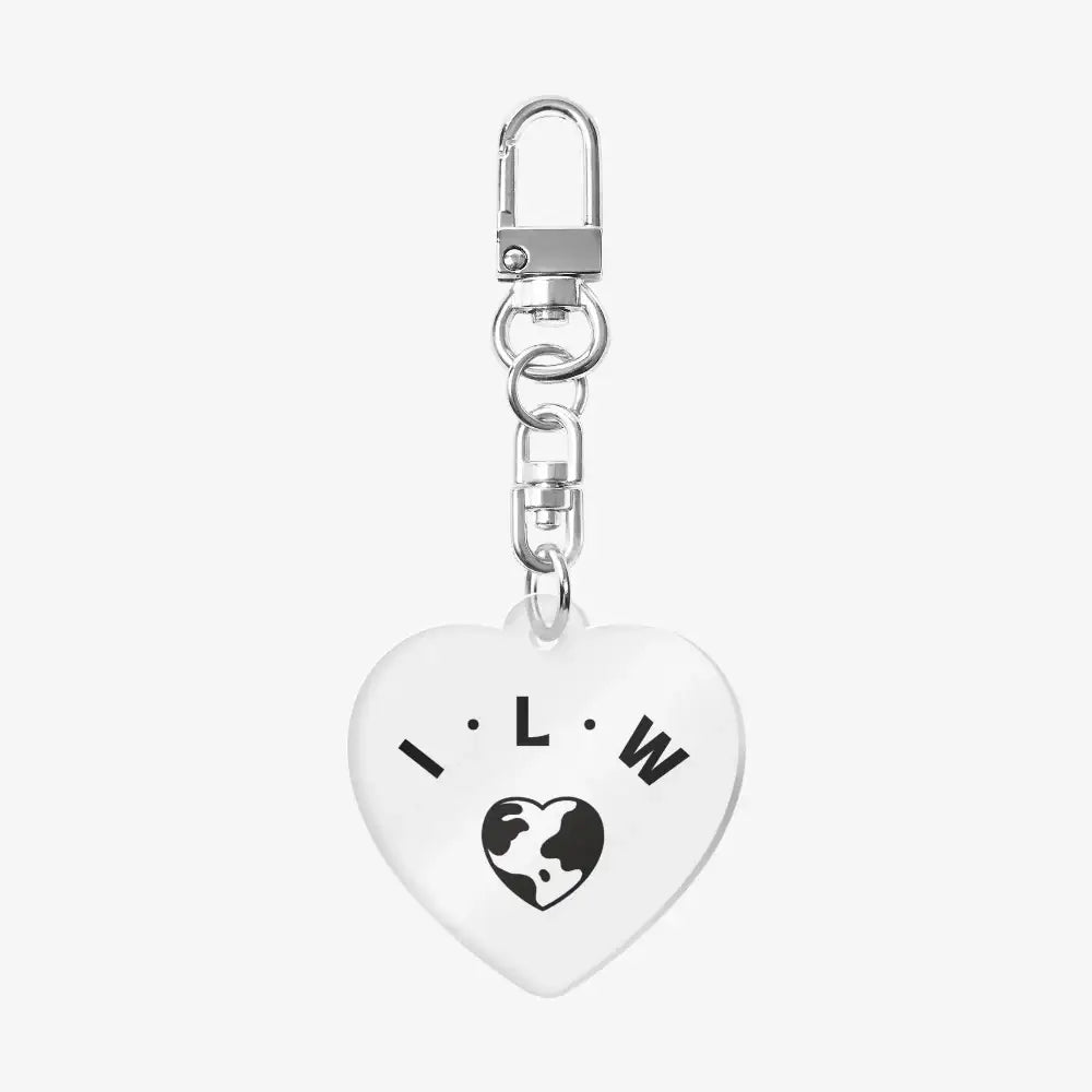 ILoveTheWorld - Heart Acrylic Keyring - Marpple Shop - Keyring - Harumio