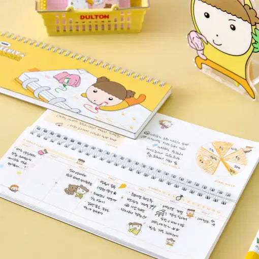 Maru Is a Puppy - Weekly Planner Chokkomi Maru - Webtoon Friends - weekly planner - Harumio