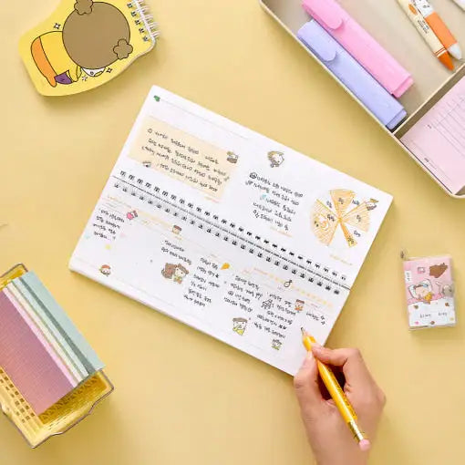 Maru Is a Puppy - Weekly Planner Chokkomi Maru - Webtoon Friends - weekly planner - Harumio