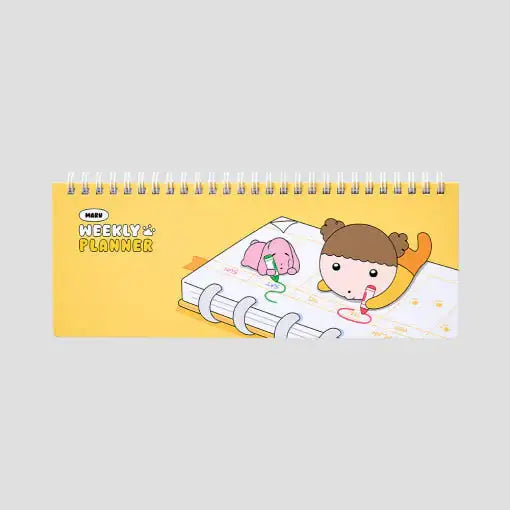Maru Is a Puppy - Weekly Planner Chokkomi Maru - Webtoon Friends - weekly planner - Harumio