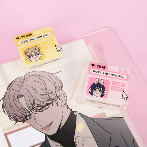 Operation: True Love - Acrylic Magnet Clip Set - Webtoon Friends - Magnet Clip - Harumio