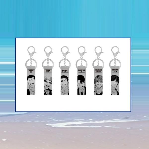 Lookism Busan Pop-Up Store - 'Splash in Busan' Sketch Metal Keyring
