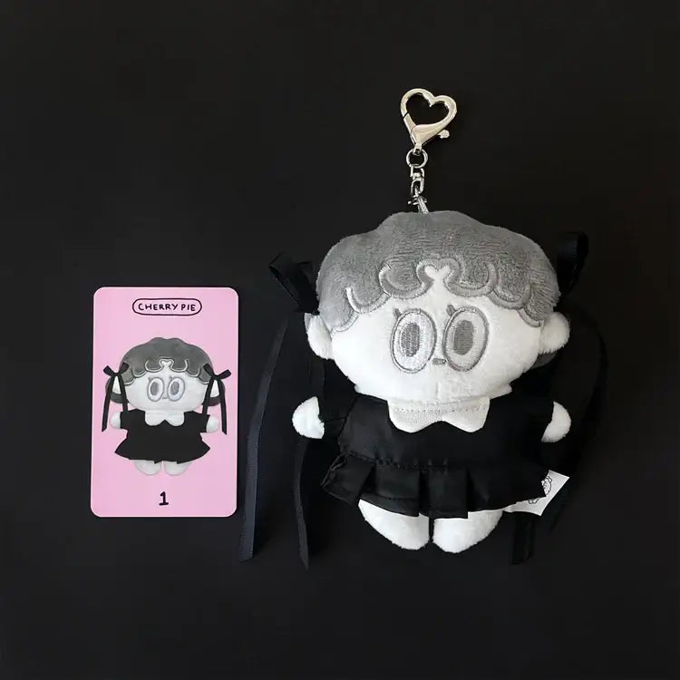 Standard Love Dance - LEEGONG Black Cherry Pie Doll Keyring - Line Friends Square - Keyring - Harumio