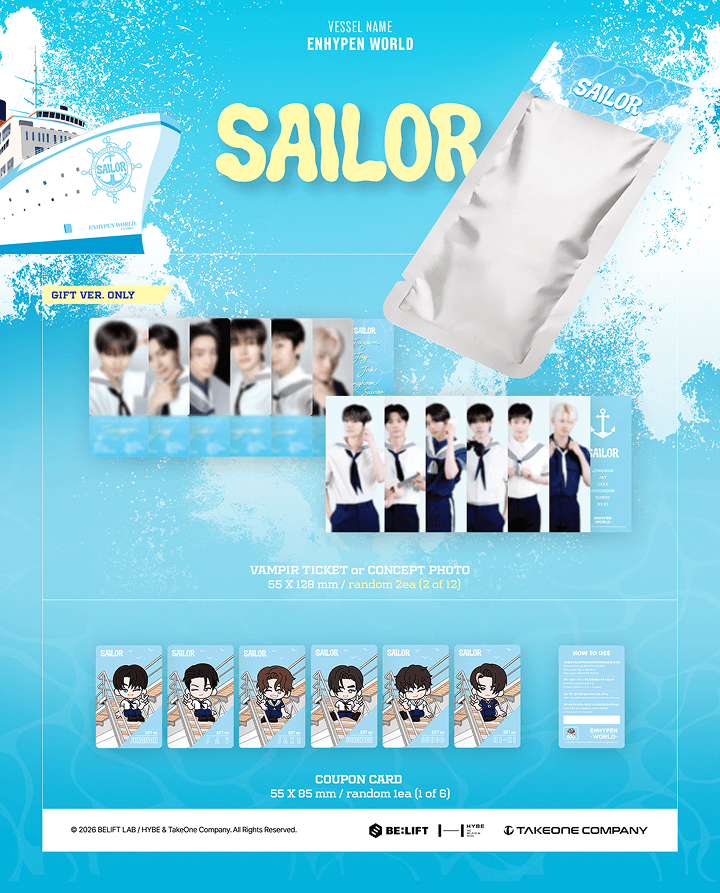 ENHYPHEN: World Coupon Card Collection - Sailor Gift Ver.