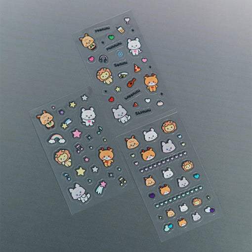 Line Friends - (G)I-DLE Minini Polaroid Tin Case Set - Line Friends - Polaroid - Harumio