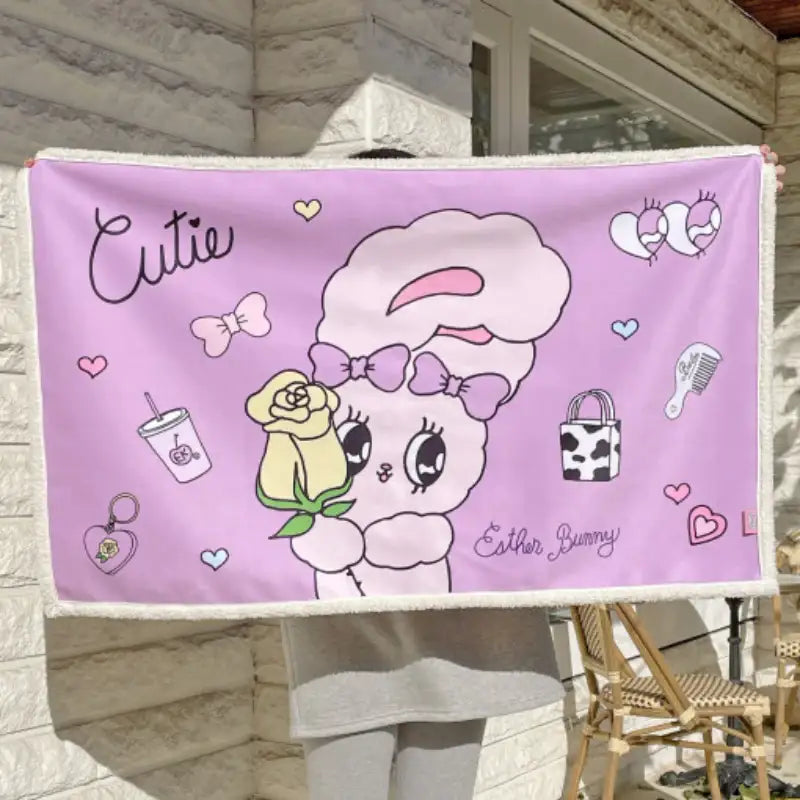 Esther Bunny - Fleece Blanket - Soone Content - Fleece Blanket - Harumio