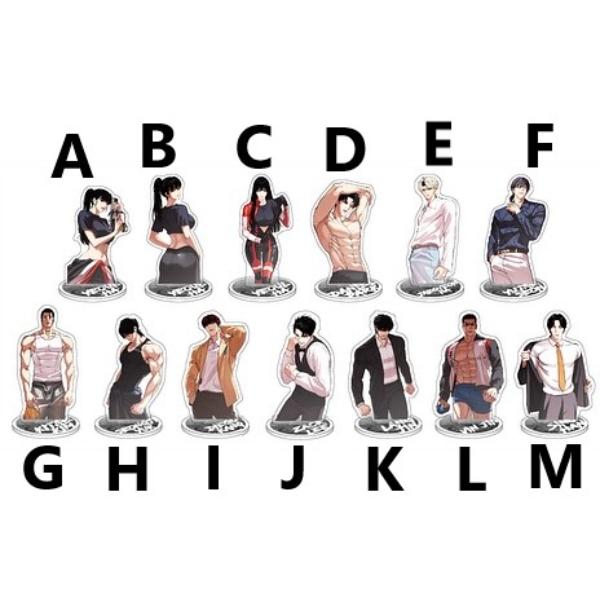 2025 WORLD WEBTOON FESTIVAL X LOOKISM ARCADE POP-UP - Upper Body Acrylic Stand - Lookism - Acrylic Stand - Harumio