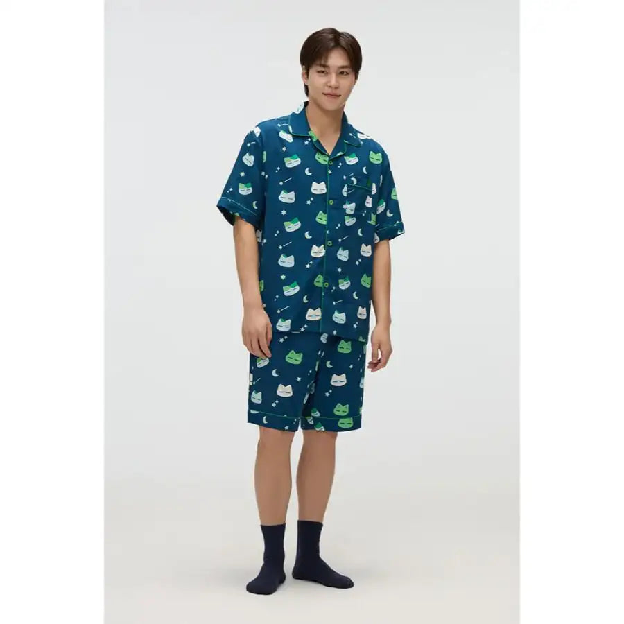 SPAO x Earthlings - Hello Earthling Short Sleeve Pajamas Set - SPAO - Pajamas - Harumio