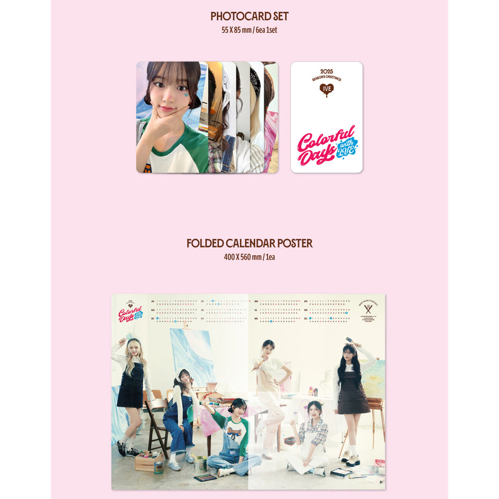 IVE - 2025 Season's Greetings (Colorful Days with IVE) - Starship Entertainment - Merchandise - Harumio