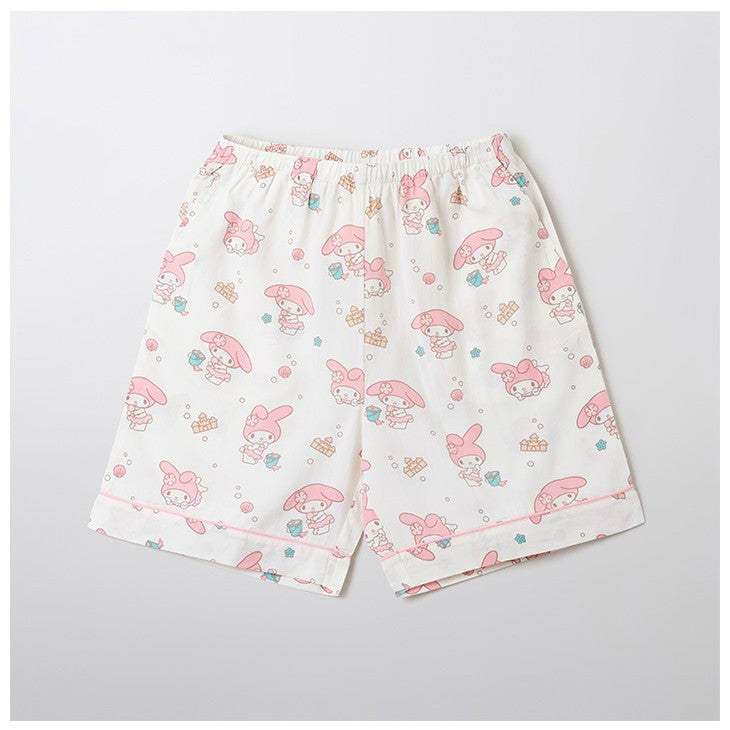 SPAO x Sanrio Characters - Short Sleeve Pajamas Set (Pink) - SPAO - Pajamas - Harumio