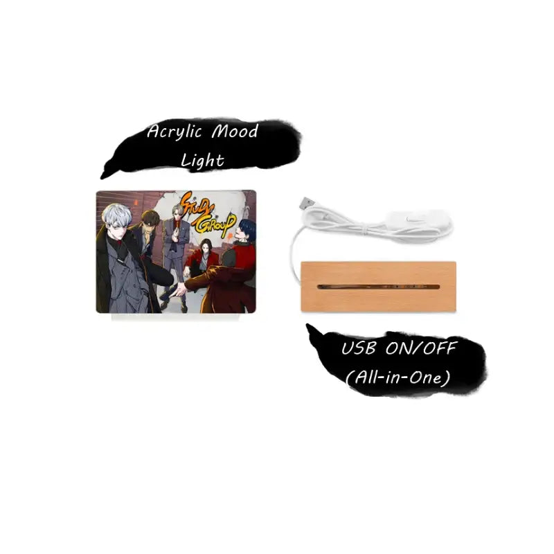 Study Group - Acrylic Mood Light - Webtoon Friends - Accessories - Harumio
