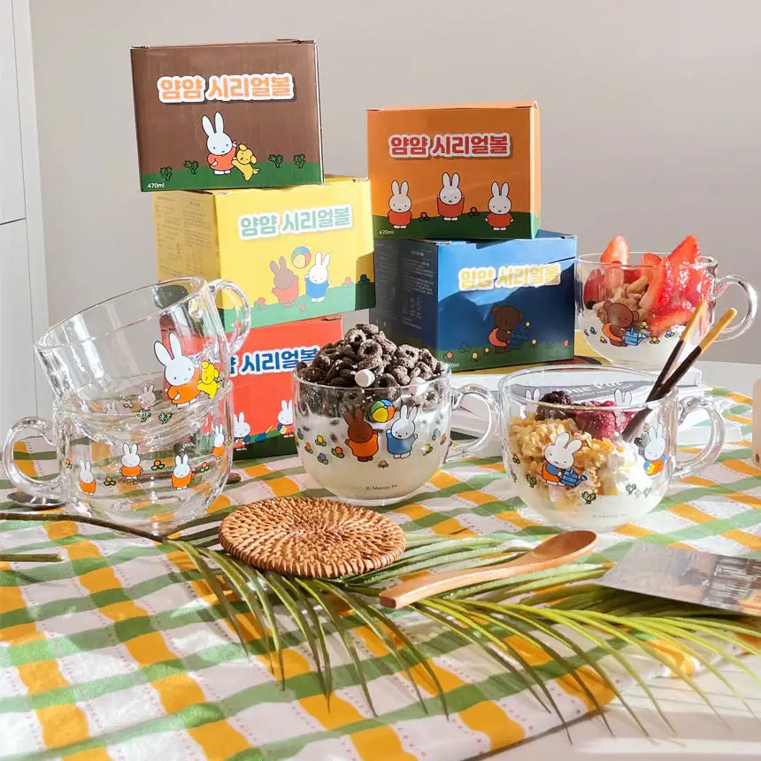 Day Needs - Miffy Glass Cereal Bowl - Day Needs - Home & Living, Accessories - Harumio