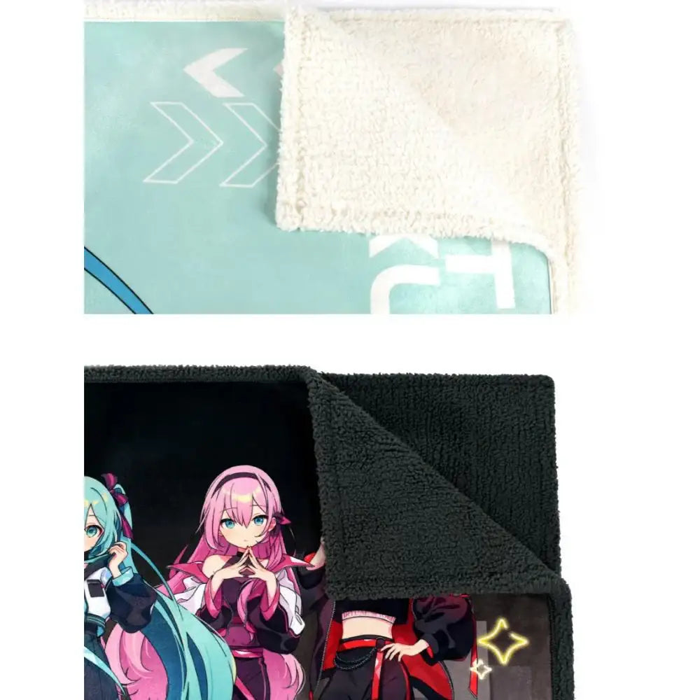 Hatsune Miku - Piapro Characters WE!FLASH Fleece Blanket - Hatsune Miku - Fleece Blanket - Harumio
