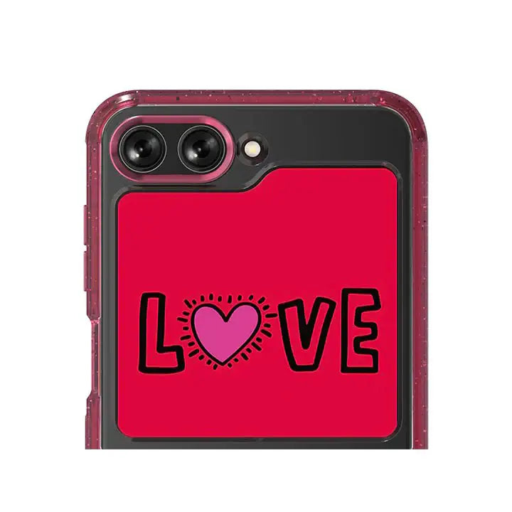 SLBS - Keith Haring Love Suit Phone Case (Galaxy Z Flip5) - SLBS - Home & Living, Accessories - Harumio