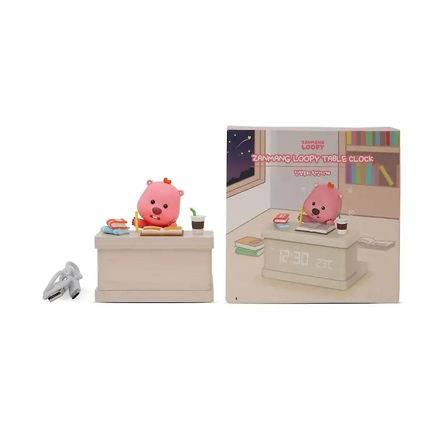 BO FRIENDS x Zanmang Loopy - LED Table Clock - ZANMANG LOOPY - LED Clock - Harumio