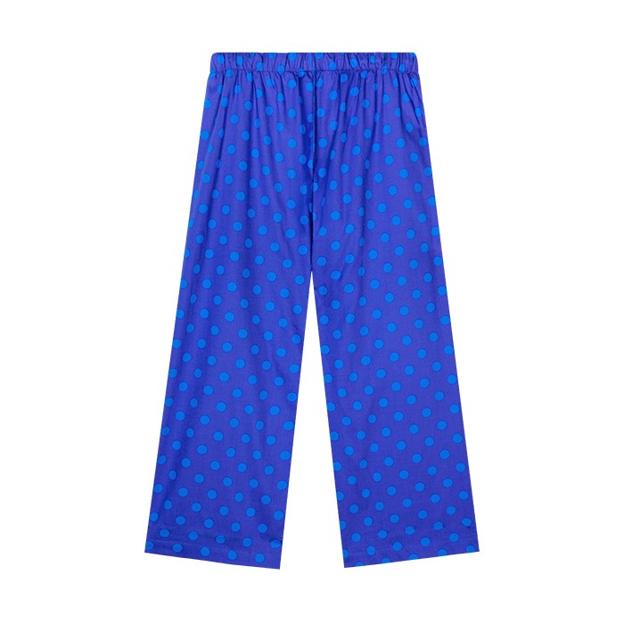 Wiggle Wiggle - Short-Sleeved Pajama Set (Lucky Puppy Purple Dot)