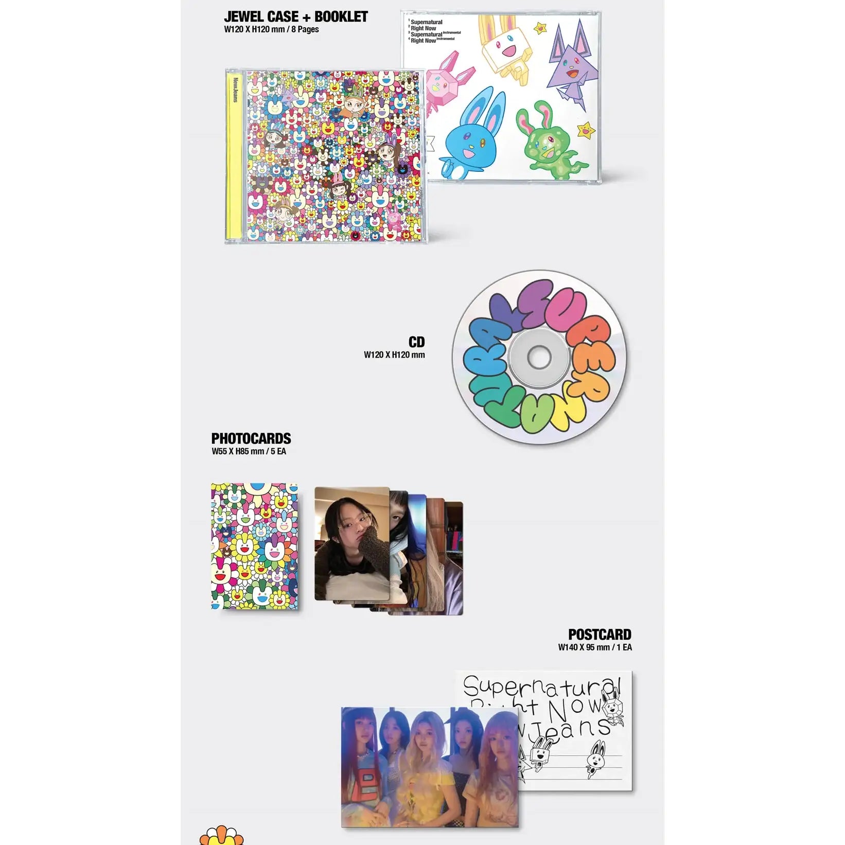 Amazon.com: NewJeans SUPERNATURAL 1st Japanese Album CROSS