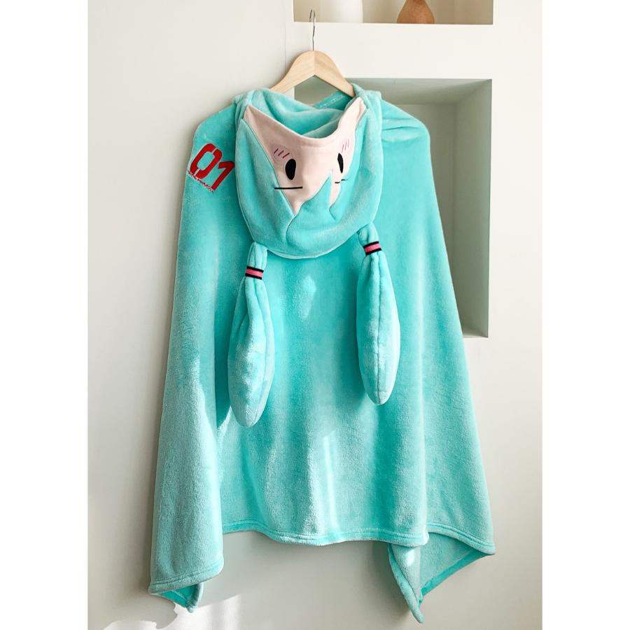 Hatsune Miku - Piapro Characters Miku Hooded Blanket