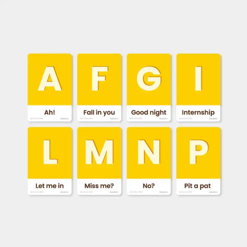 Banana Scandal - Dojin X Taehee Alphabet Flash Cards - Jaedam Media - Cards - Harumio