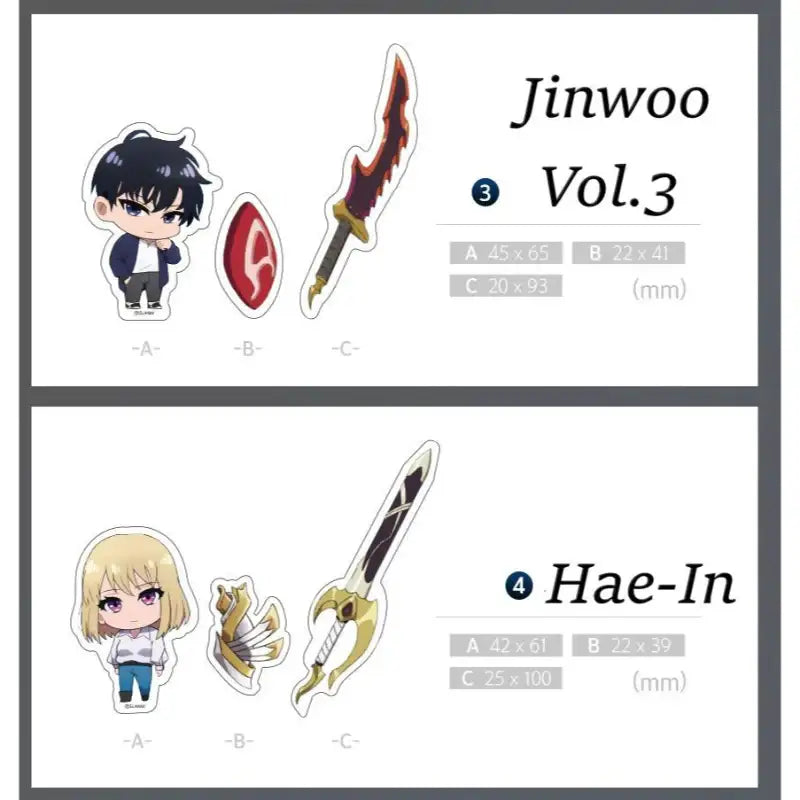 Solo Leveling - Acrylic Magnet Set - Soone Content - Acrylic Magnet - Harumio