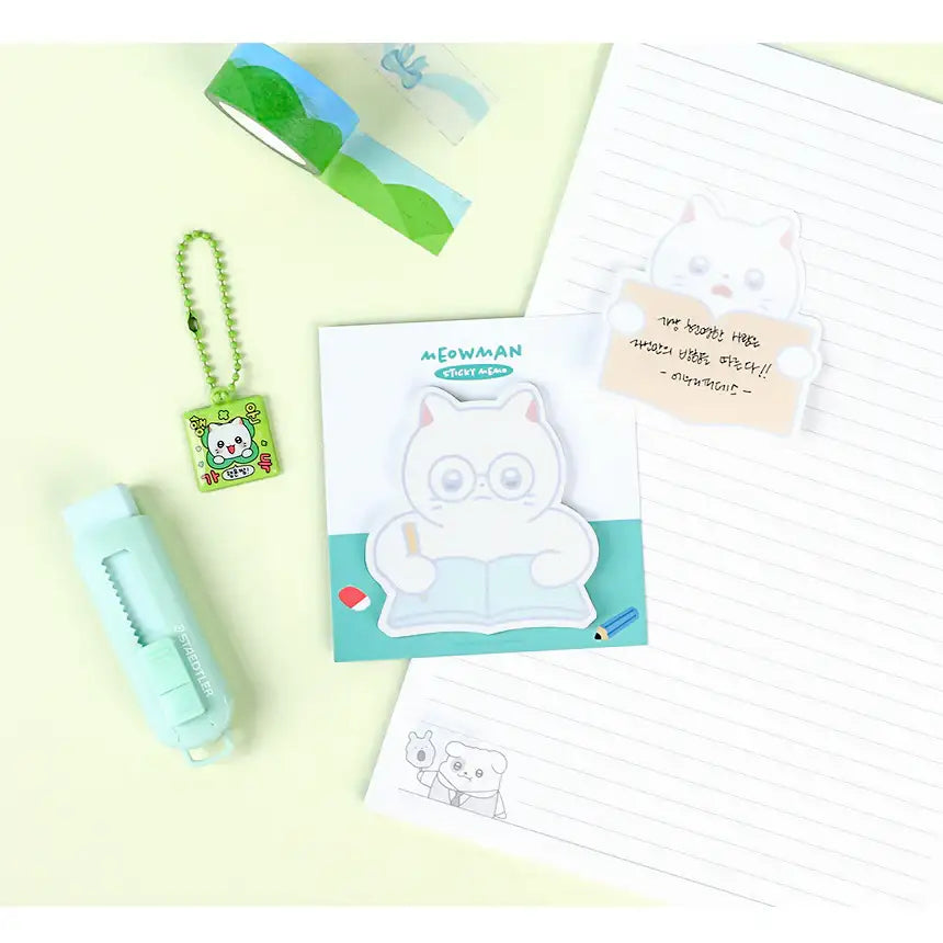 Meow Man - Sticky Note - Webtoon Friends - Home & Living, Accessories - Harumio