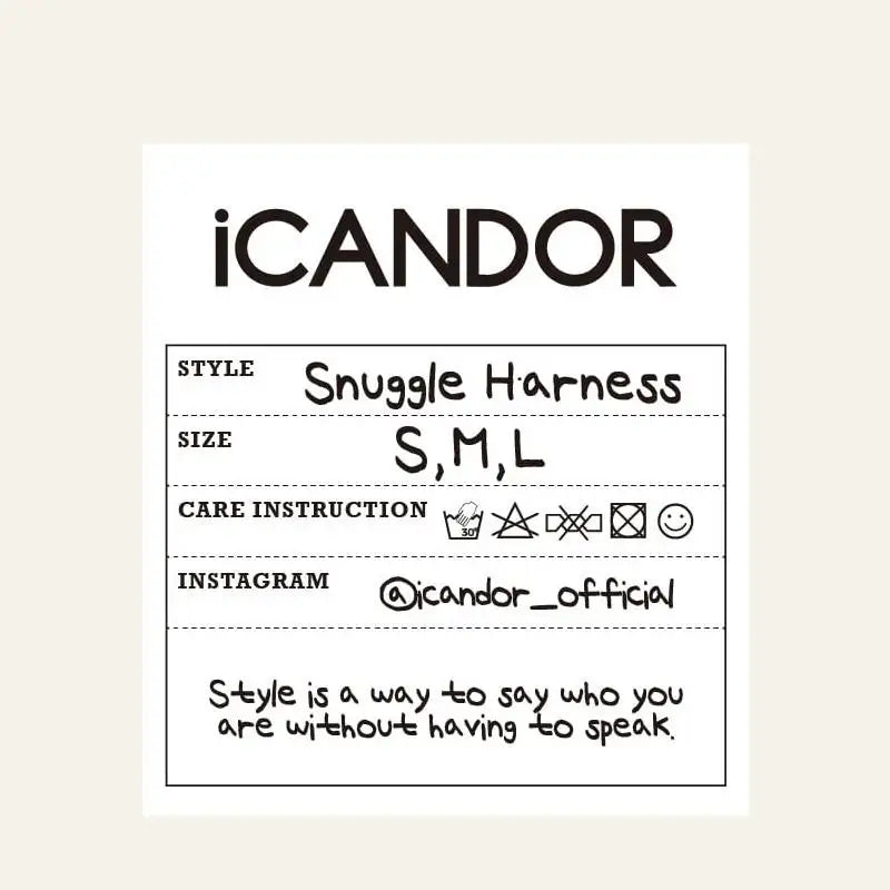 iCANDOR - Snuggle Harness - iCANDOR - Pet Harness - Harumio