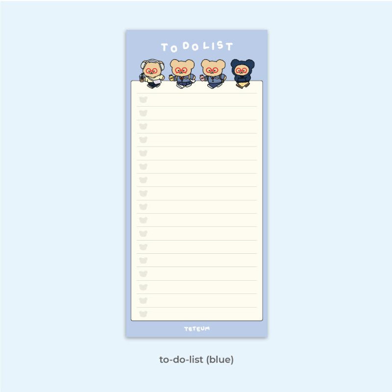 Teteum - Long Memo Pad 2