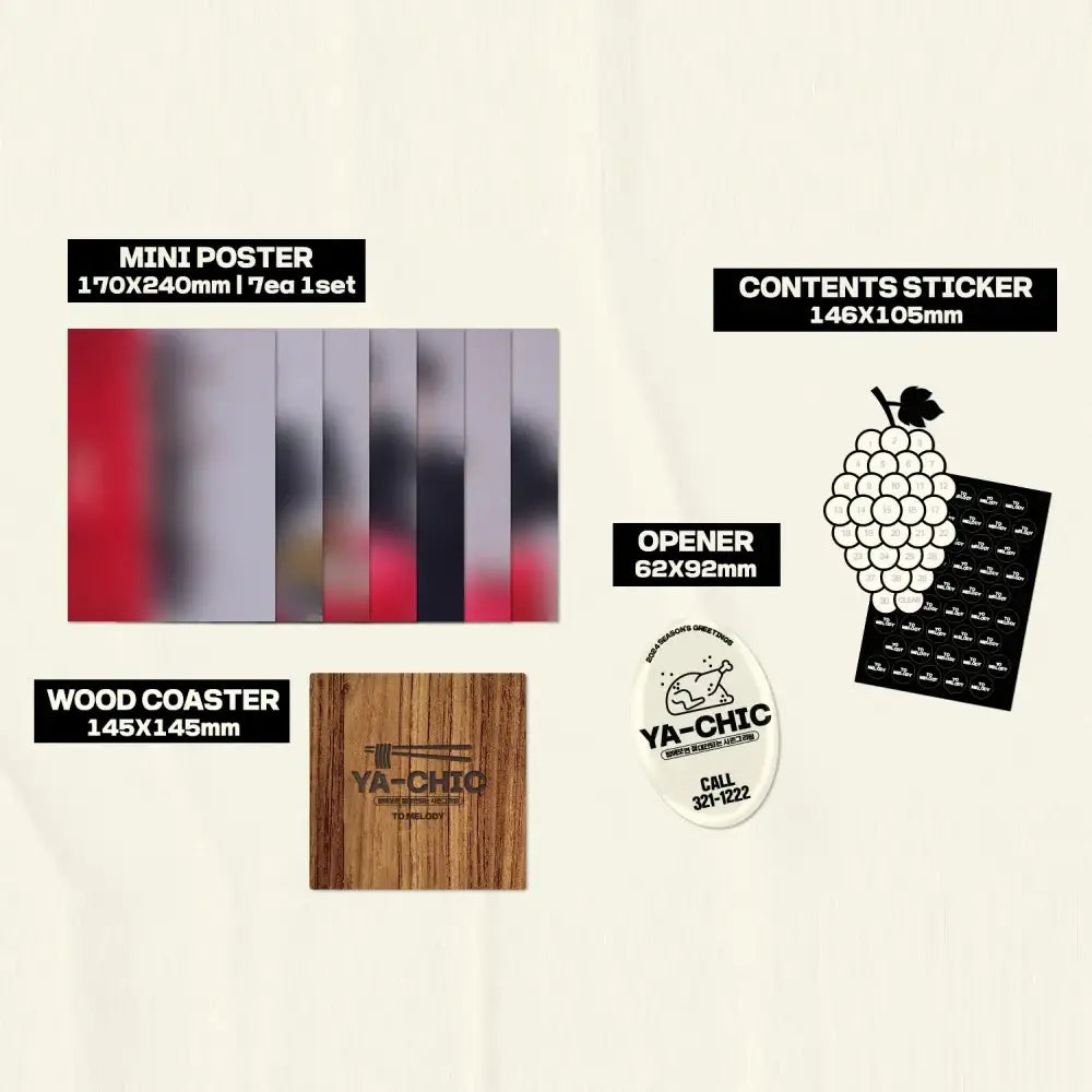 TO.MELODY - 2024 Season's Greetings (YA-CHIC : Pepper ver.) - Everline Co. Ltd. - Merchandise - Harumio