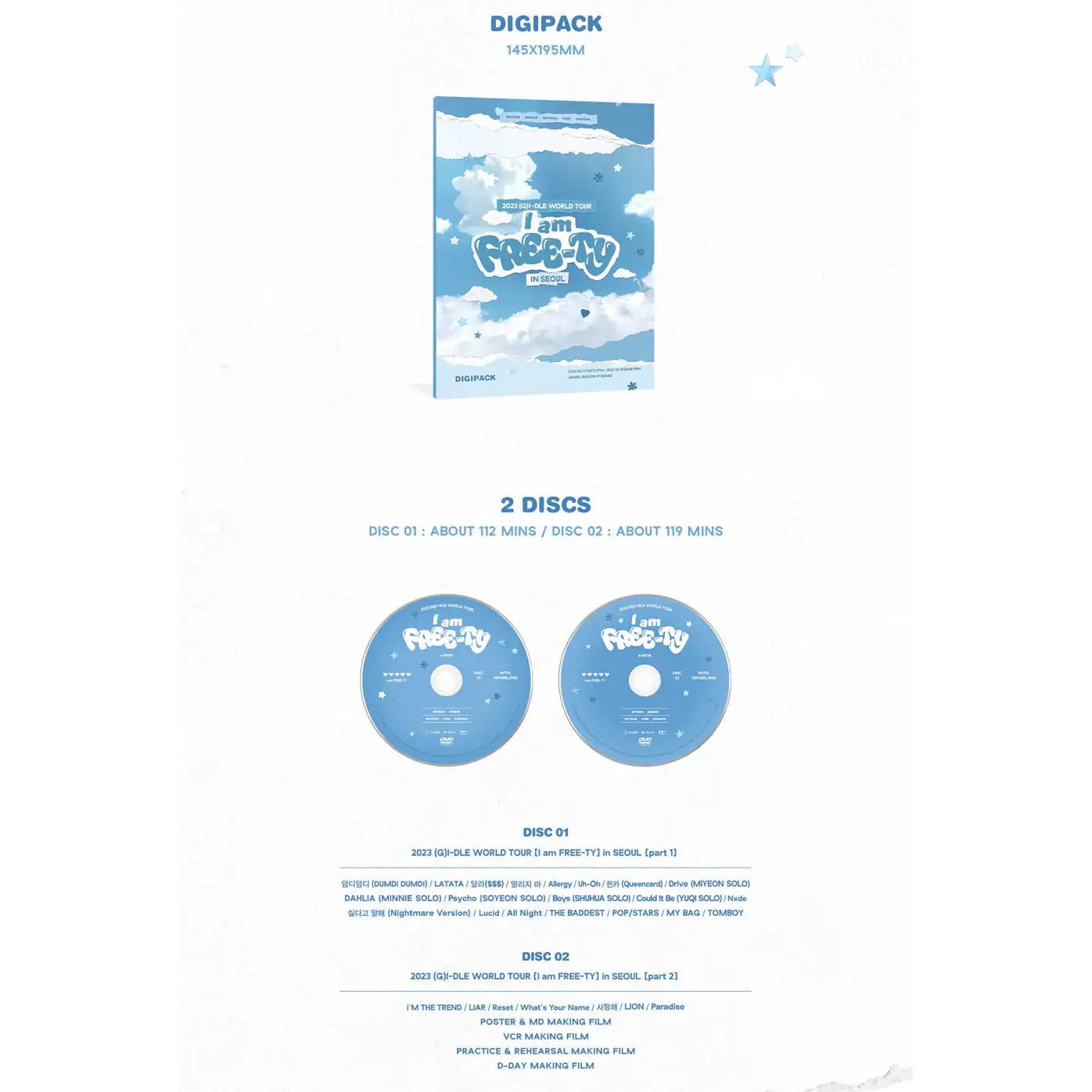(G)I-DLE – 2023 (G)I-DLE World Tour : I am FREE-TY In Seoul (DVD) - FF Music - Album - Harumio