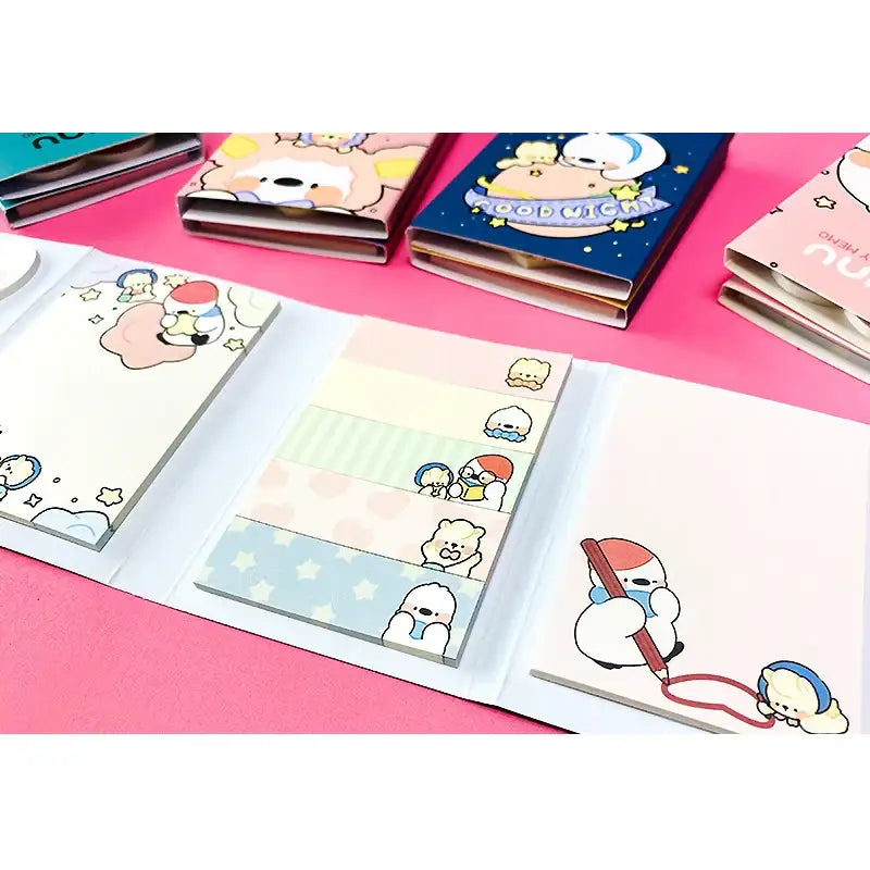 Pinu - 4-layer Sticky Memo (Random) - Soone Content - Stationery & Office Supplies - Harumio