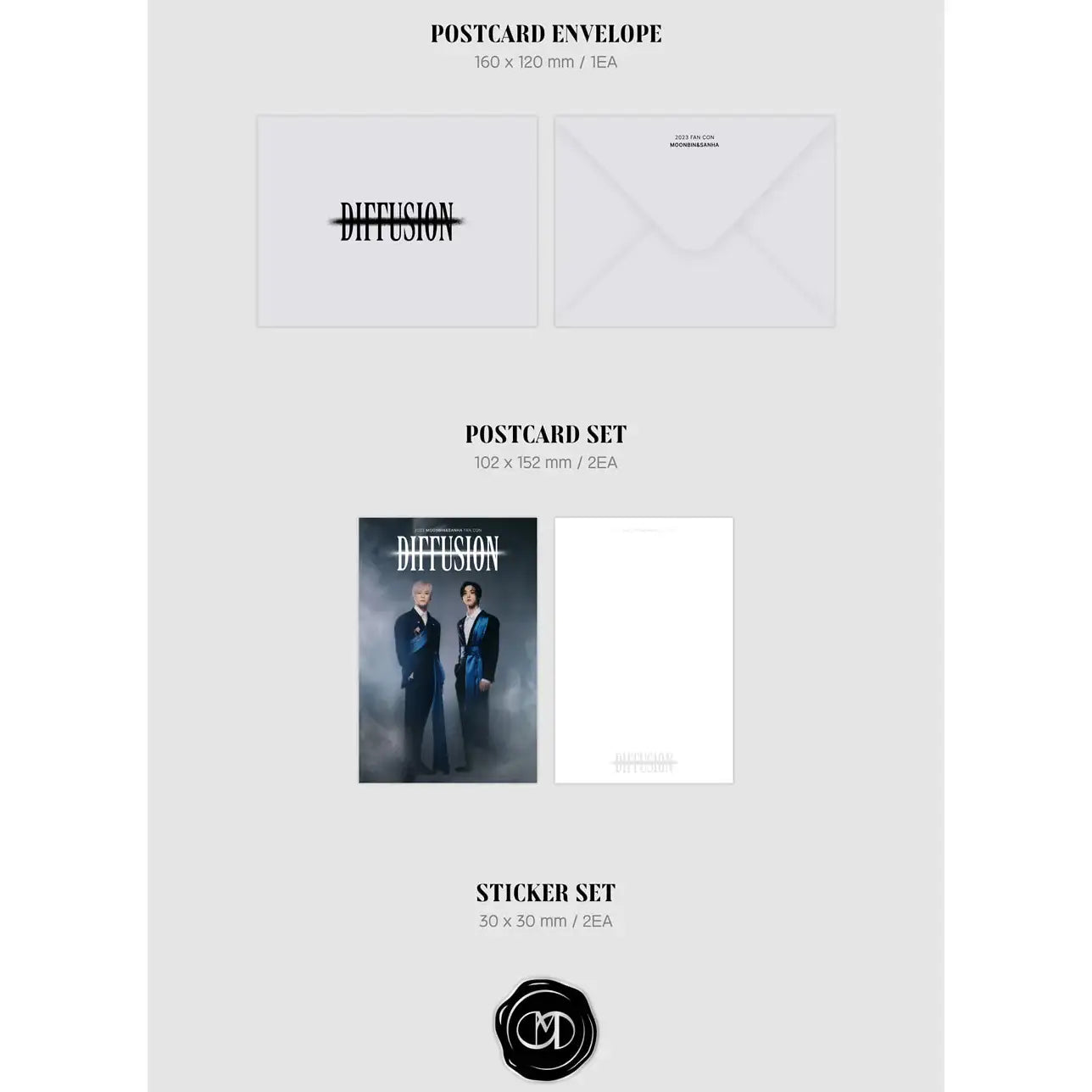 Moon Bin & San Ha (ASTRO) - 2023 FAN CON : Diffusion (USB ver.) - Moon Bin & San Ha (ASTRO) - Album - Harumio