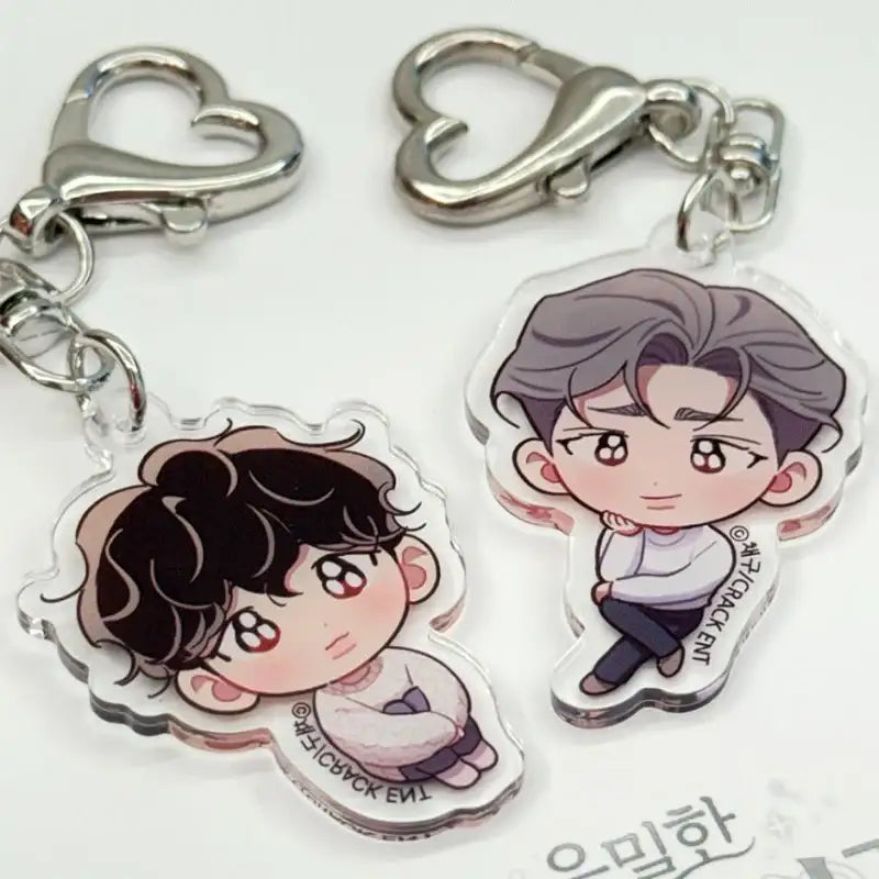 Hair Raising Desires - Acrylic Keyring - Crack Webtoon - Acrylic Keyring - Harumio