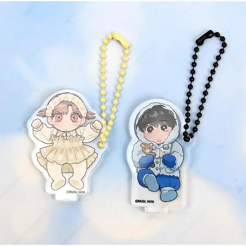 The Northern Duke Needs a Warm Hug - Rocking Crib Acrylic Stand + Charm Set - Webtoon Shop - Acrylic Stand - Harumio