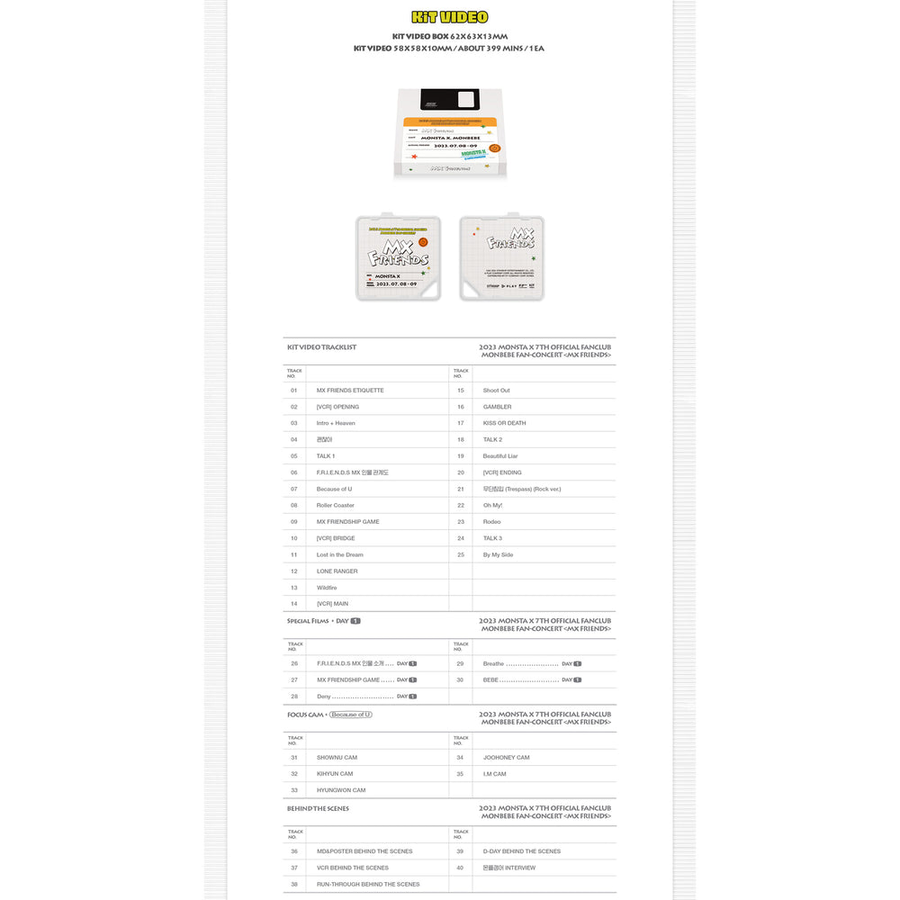 MONSTA X - 2023 7th Official FanClub MONBEBE Fan Concert MX Friends (Air-KiT)