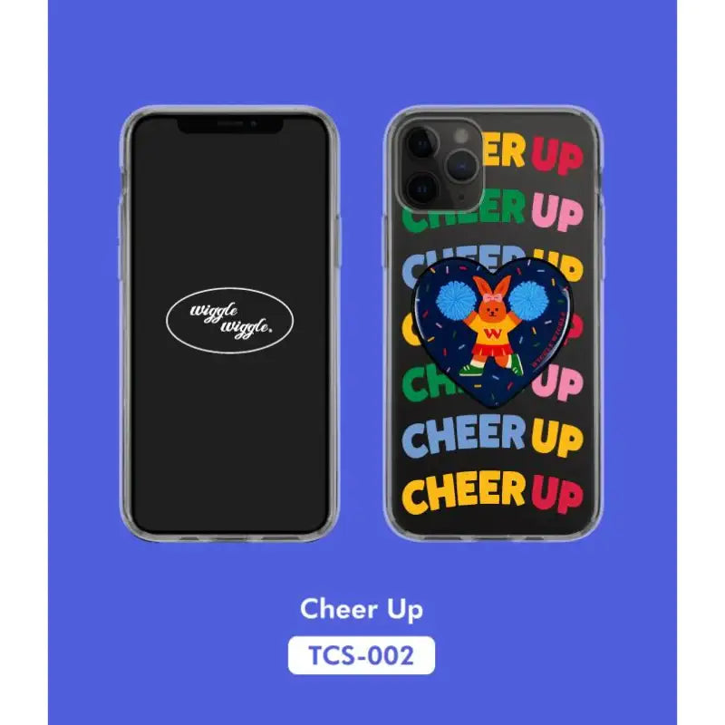 Wiggle Wiggle - iPhone Transparent Case & Heart Griptok Set - Wiggle Wiggle - Phone Case - Harumio
