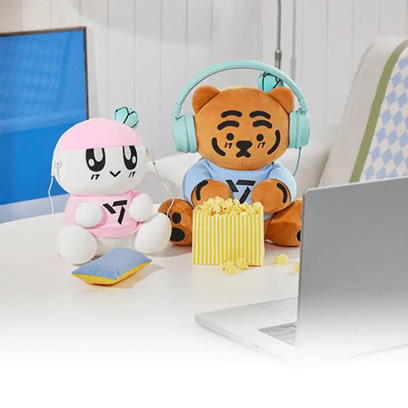 Seventeen - Bongbongee X Muzik Tiger - Plush Toy Set - SEVENTEEN - Plush doll - Harumio