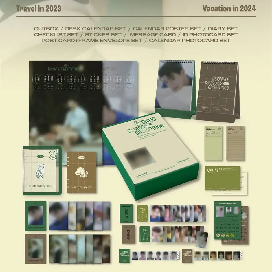 WONHO - Travel In 2023 / Vacation In 2024 : 2023 & 2024 Season's Greetings - Danal Entertainment / Highline Entertainment - Merchandise - Harumio