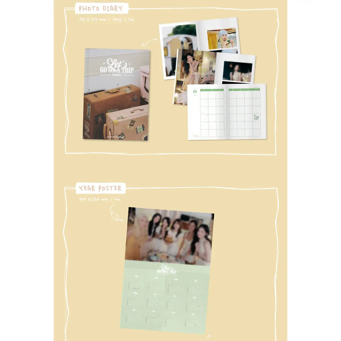 OH MY GIRL - 2025 Season's Greetings (LET’S GO ON A TRIP) - WM Entertainment - Merchandise - Harumio