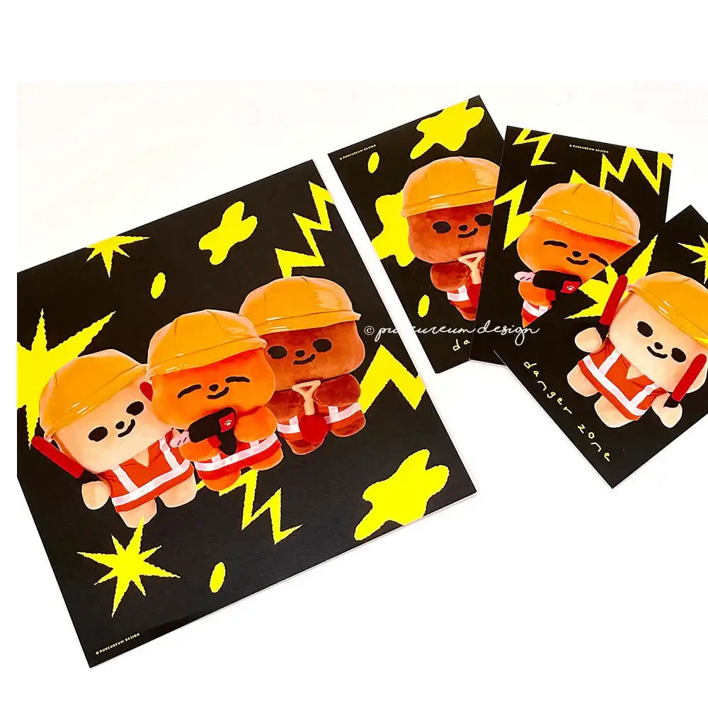 Pureureum Design - Cupid Bear Construction Site Pack (Limited Edition) - Pureureum Design - Home & Living, Accessories - Harumio