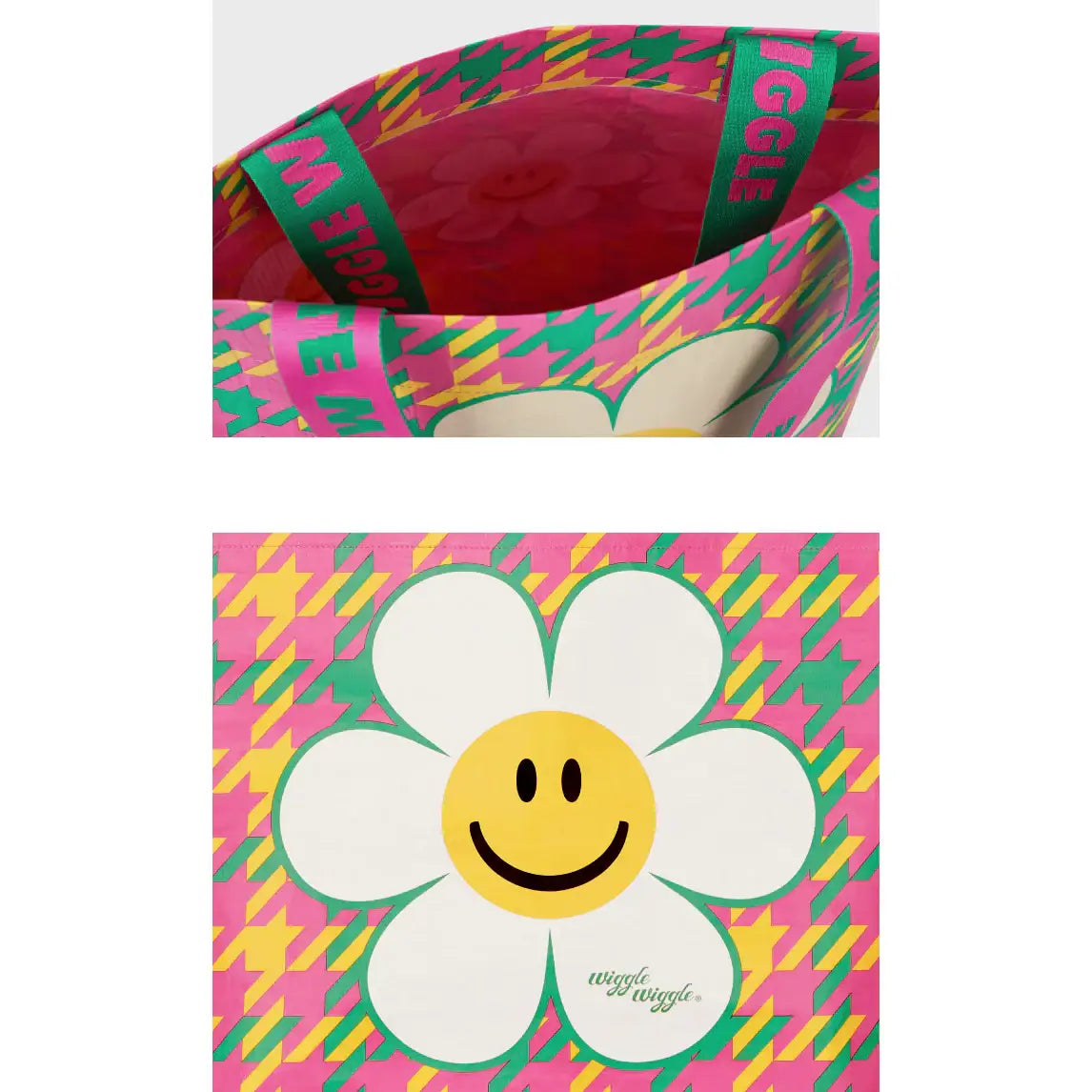 Wiggle Wiggle - Hound Tooth Check Shopper Bag (S) - Wiggle Wiggle - Home & Living, Accessories - Harumio