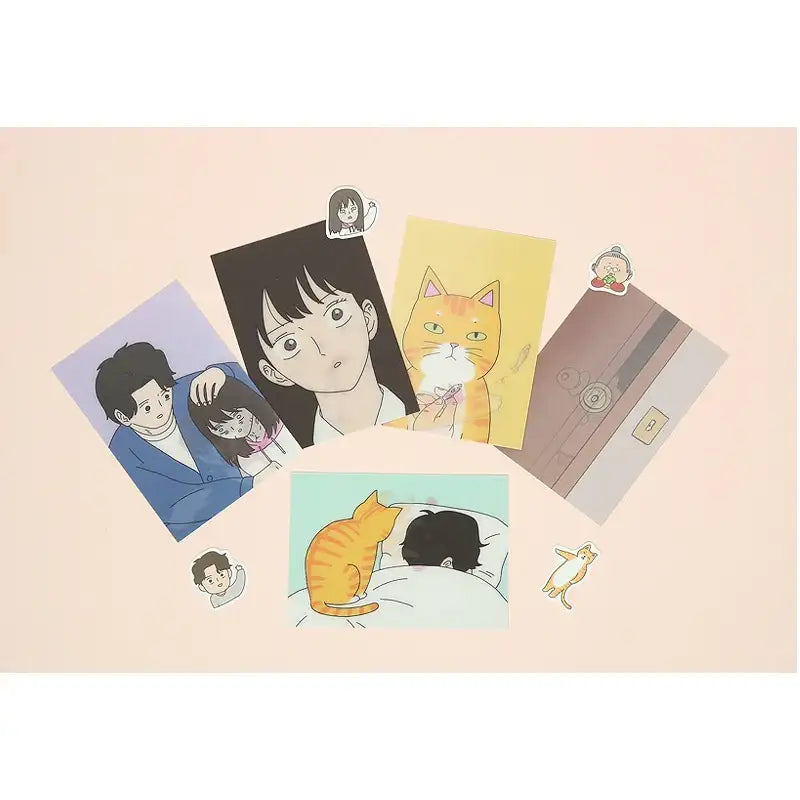 My Daughter Is a Zombie - Lenticular Mini Postcard - Webtoon Friends - Postcards - Harumio
