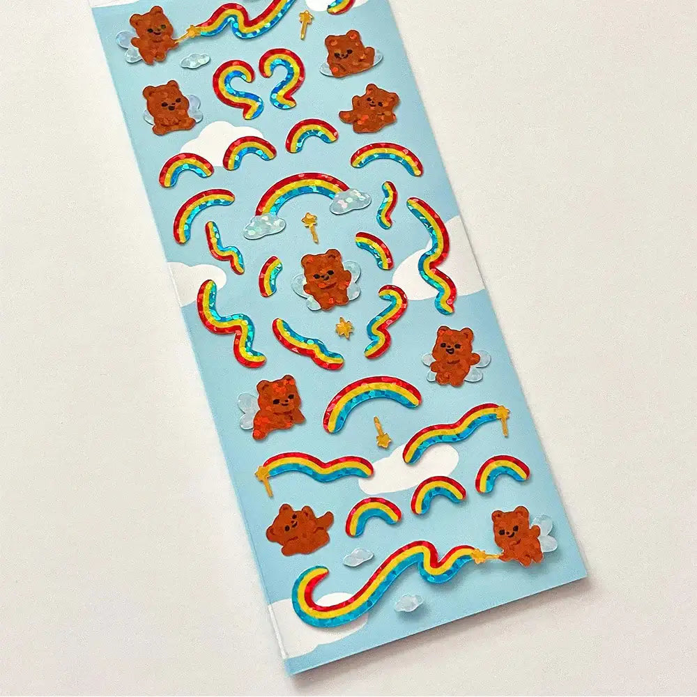 Pureureum Design - Rainbow Fairy Bear Hologram Sticker - Pureureum Design - Home & Living, Accessories - Harumio