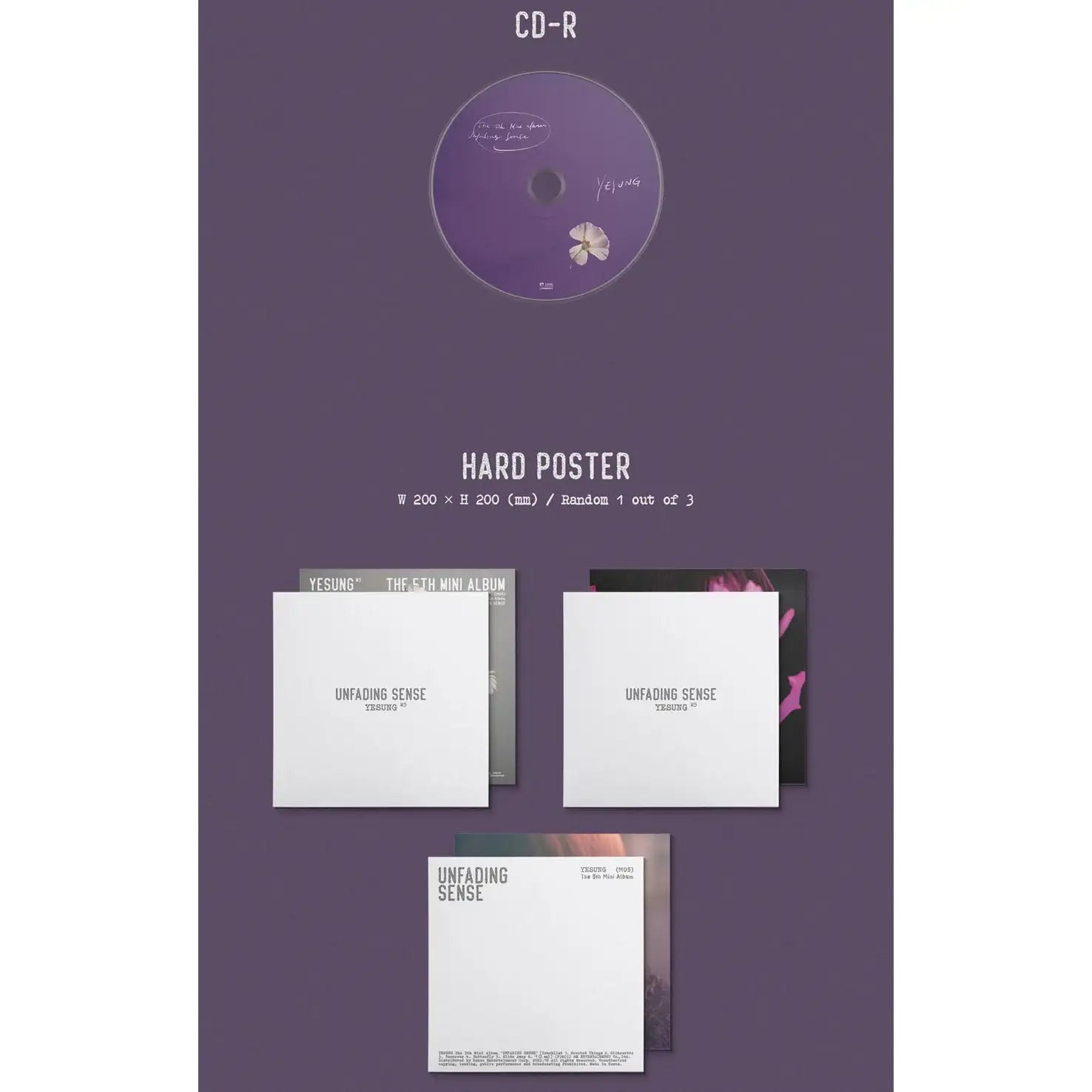 Yesung - Unfading Sense : 5th Mini Album (Special Version) - Yesung - Album - Harumio